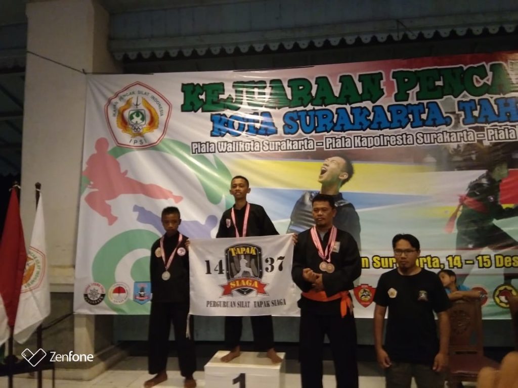 Tapak Siaga Raih 2 Emas dan 1 Perunggu di Kejuaraan Silat Kota Surakarta 2019