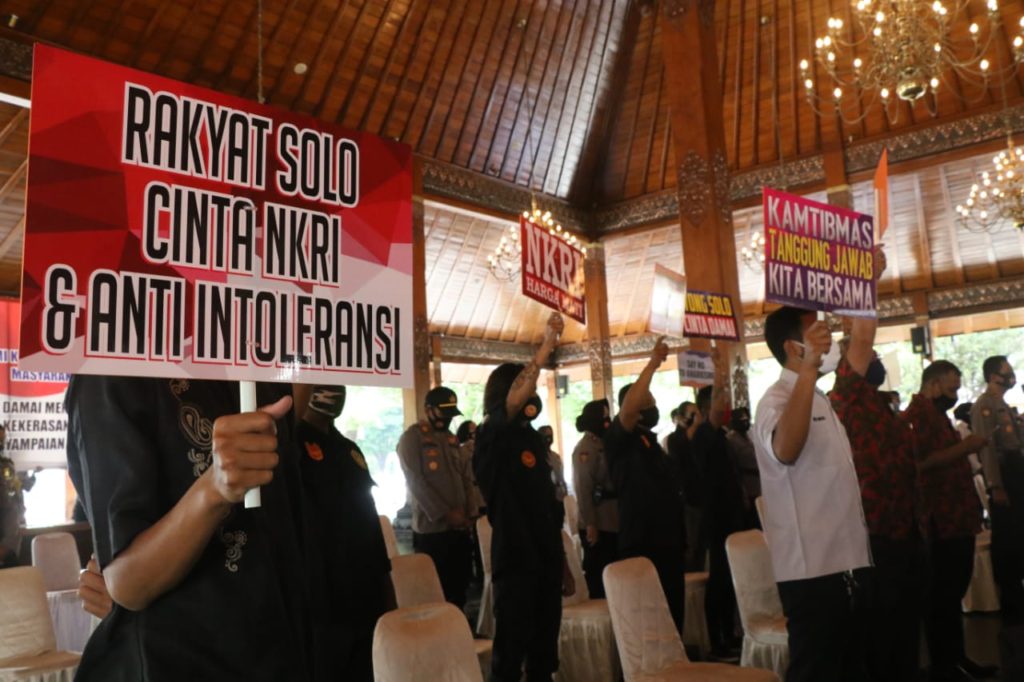 Masyarakat Solo Deklarasi Tolak Demo Anarkis