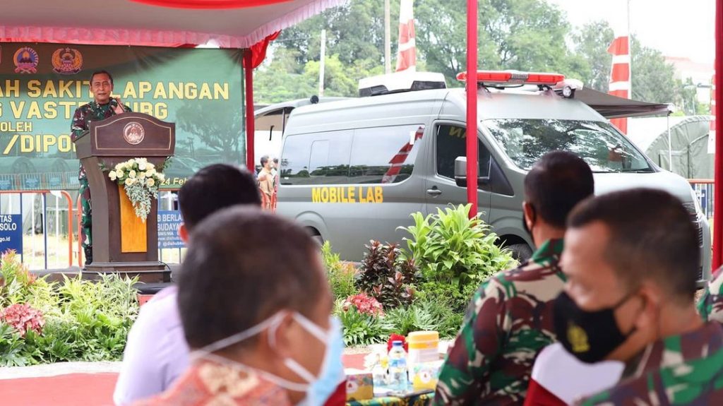 Panglima Komando Daerah Militer Jawa Tangah, Mayor Jenderal TNI Bakti Agus Fadjari Resmikan Rumah Sakit Lapangan di Solo