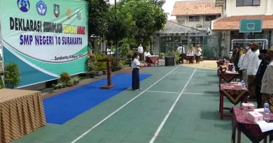 Deklarasi Sekolah Ramah Anak di SMP N 10 Surakarta