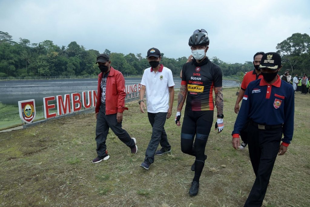 Gubernur Jawa Tengah, Ganjar Pranowo kunjungi Embung Kedung Banteng Boyolali