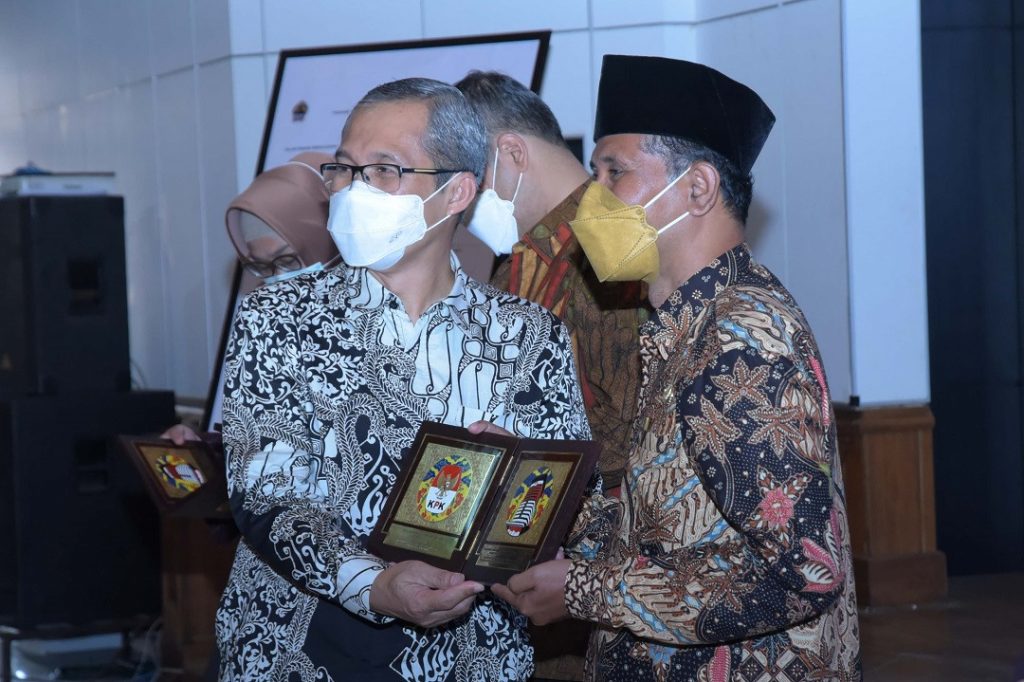 Wakil Ketua KPK RI, Alexander Marwata bersama bupati Boyolali M Said Hidayat