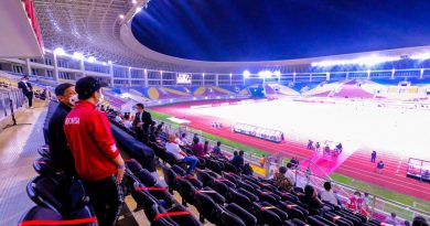 Walikota Solo, Gibran Rakabuming menyaksikan langsung laga final leg kedua Piala Menpora 2021