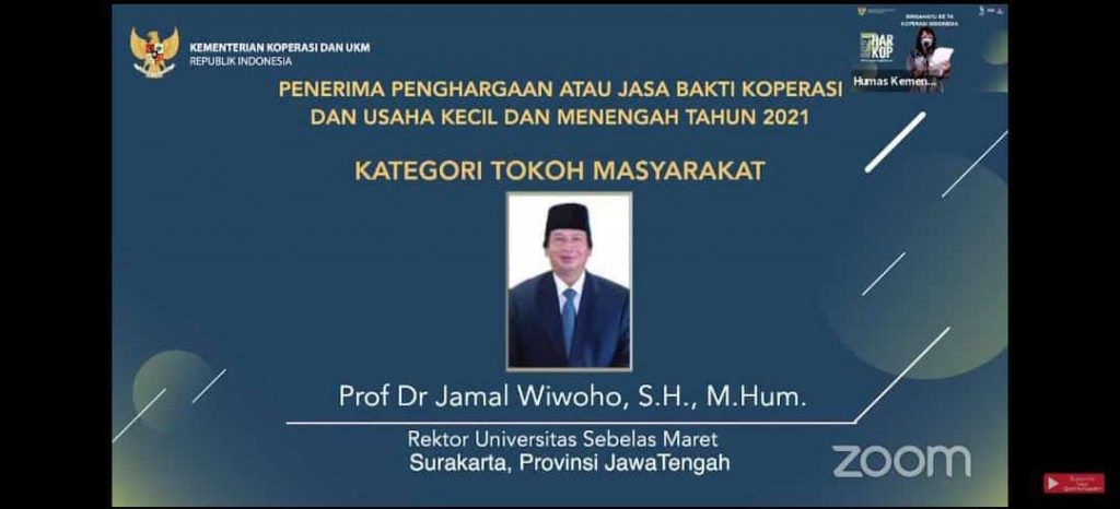 Rektor Universitas Sebelas Maret Surakarta, Prof. Jamal Wiwoho