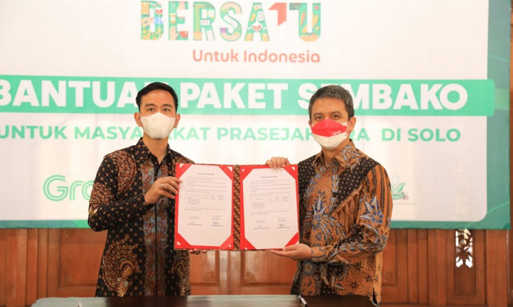 Presiden Grab Indonesia, Ridzki Kramadibrata dan Walikota Surakarta Gibran Rakabuming Raka