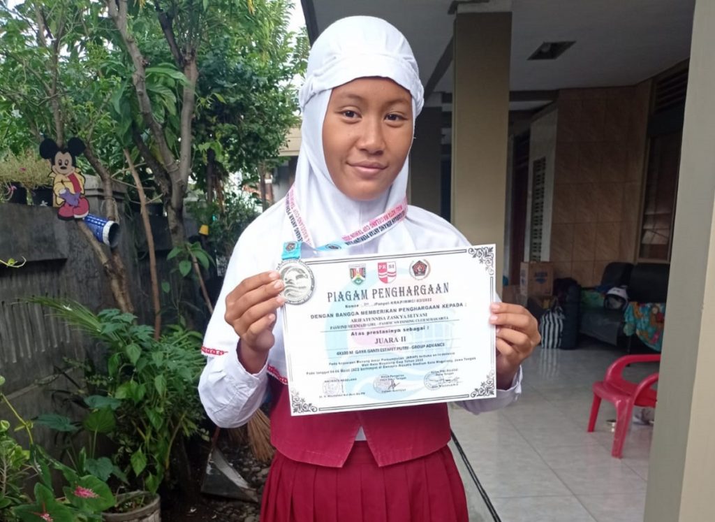 Arifatunnisa Zaskya Setyani siswa kelas VI SD Muhammadiyah 1 Ketelan