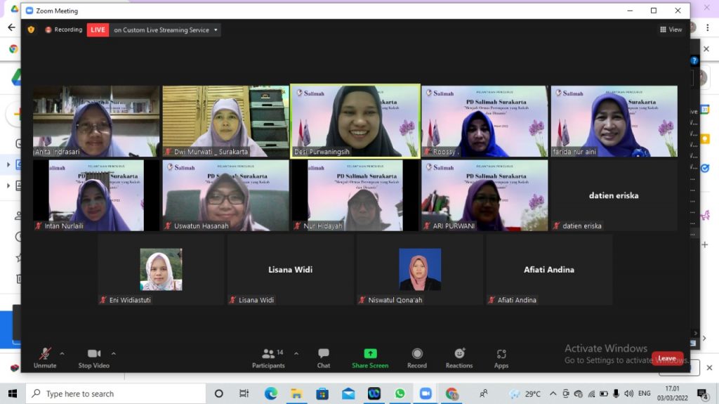 Pengurus PD Salimah Surakarta