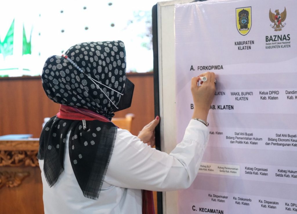 Bupati Klaten Sri Mulyani dan Baznas