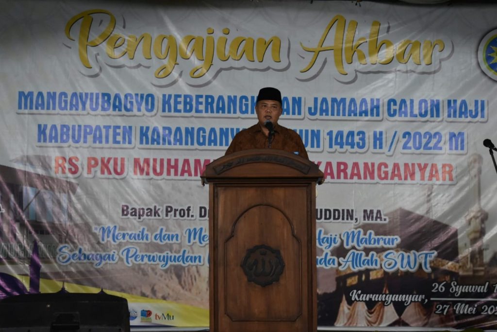Bupati Hadiri Mangayubagyo Calon Jamaah Haji Tahun 2022