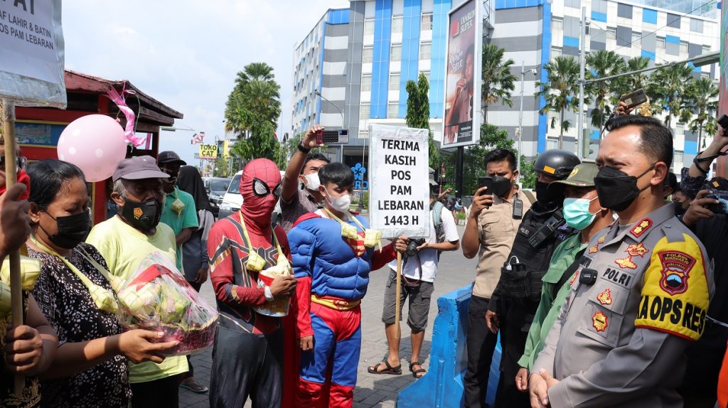 Kapolres Sukoharjo AKBP Wahyu Nugroho Setyawan di Pospam Solobaru