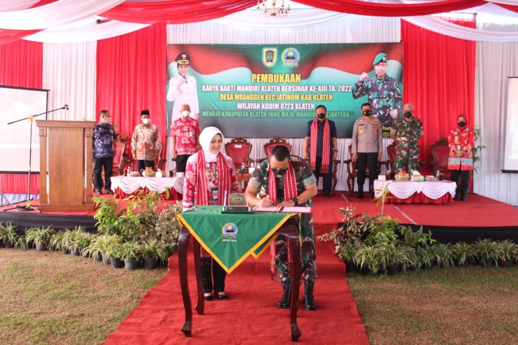 Bupati Klaten dan Dandim 0723 Klaten