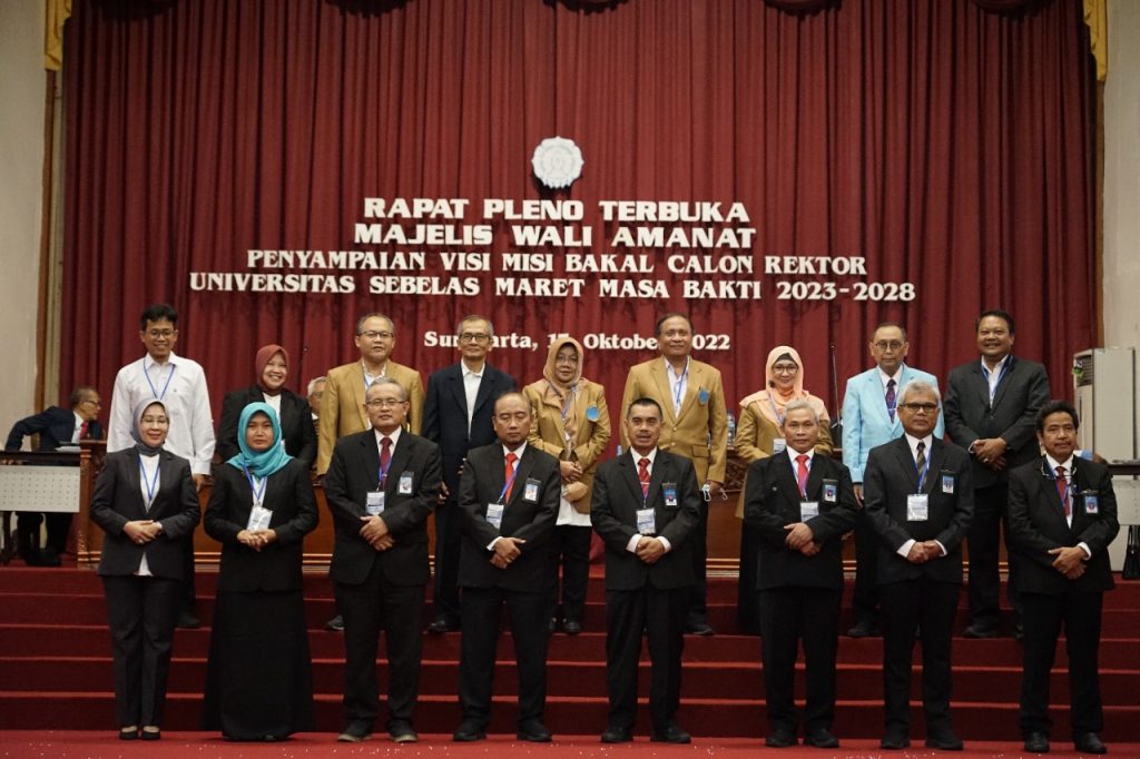 Delapan Bakal Calon Rektor UNS