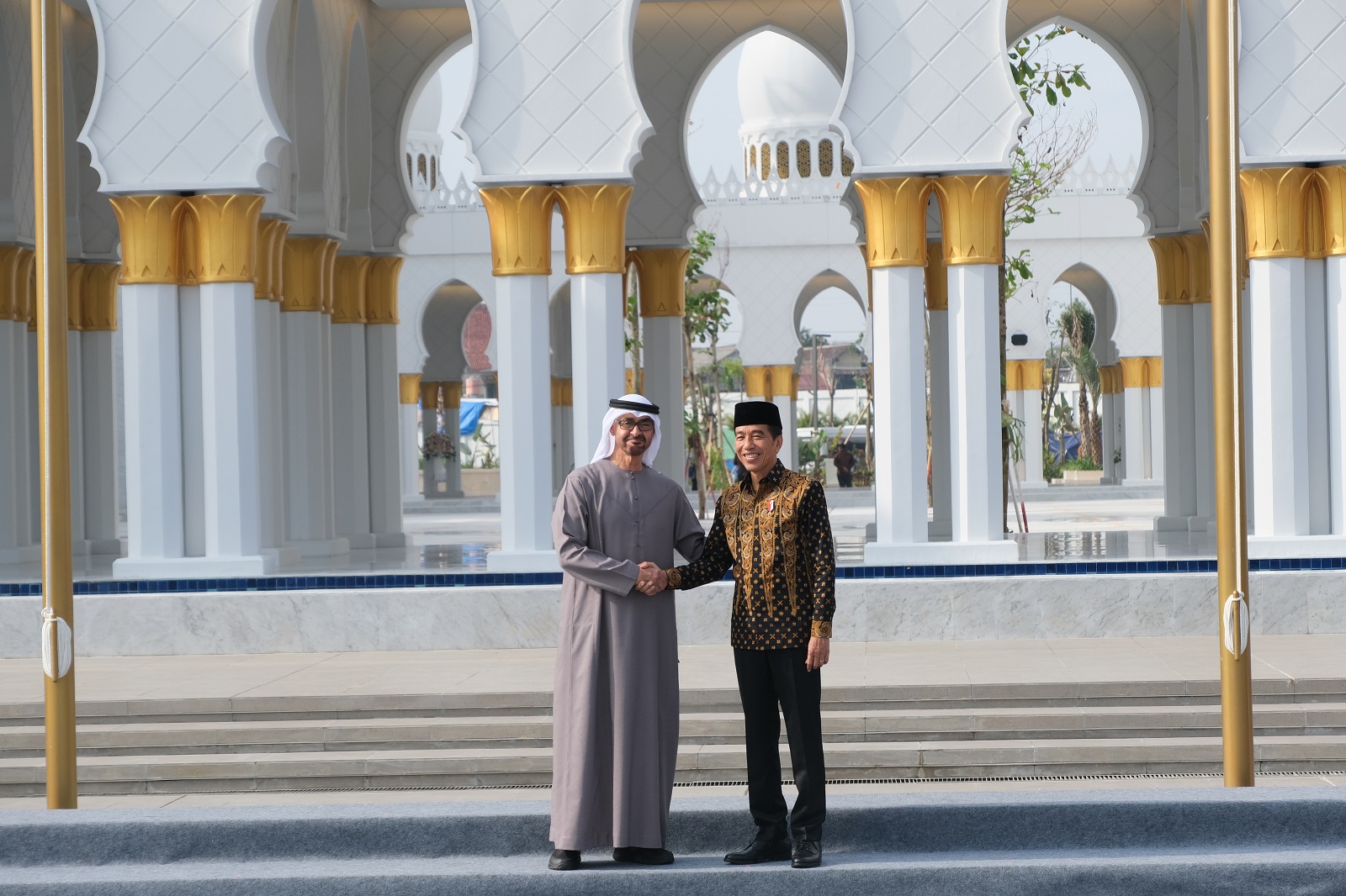 Presiden Joko Widodo dan Presiden Mohammed