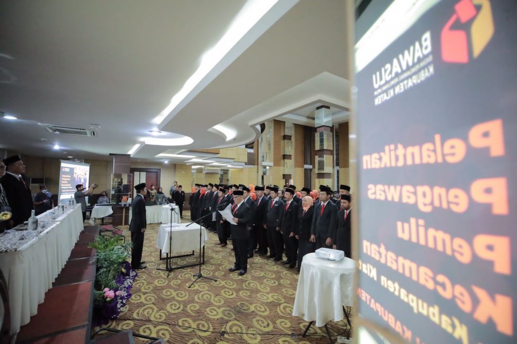 Sebanyak 78 Panwascam Klaten Resmi Dilantik