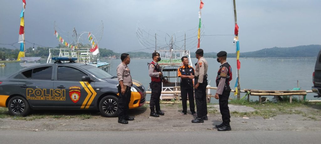 Polres Klaten di Rawa Jombor