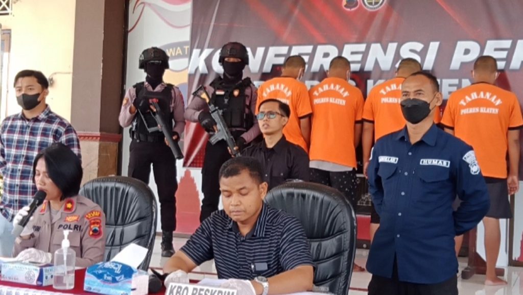 Polres Klaten amankan 4 orang