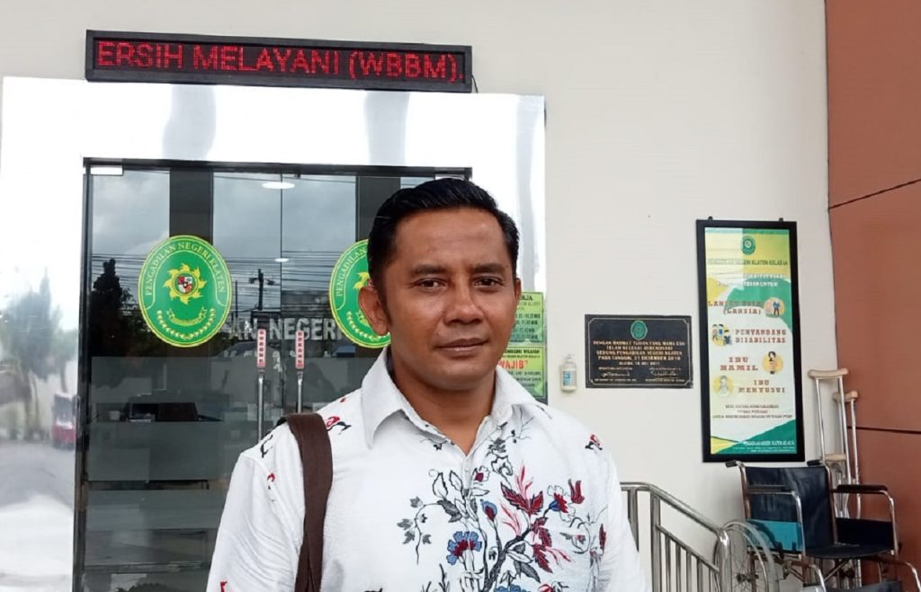 Arief Wicaksono di PN Klaten