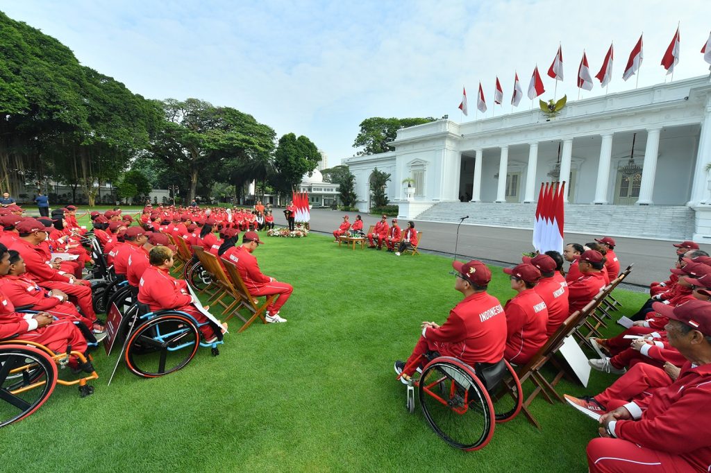 Presiden RI kepada Kontingen ASEAN Para Games 2023 Cambodia - Istana Negara Jakarta