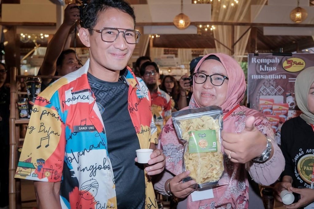 Sandiaga uno dan pelaku umkm