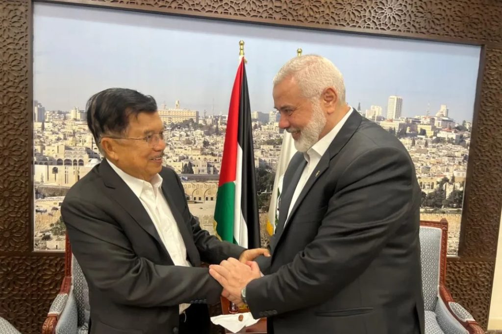 Jusuf Kalla dan Ismail Haniyeh