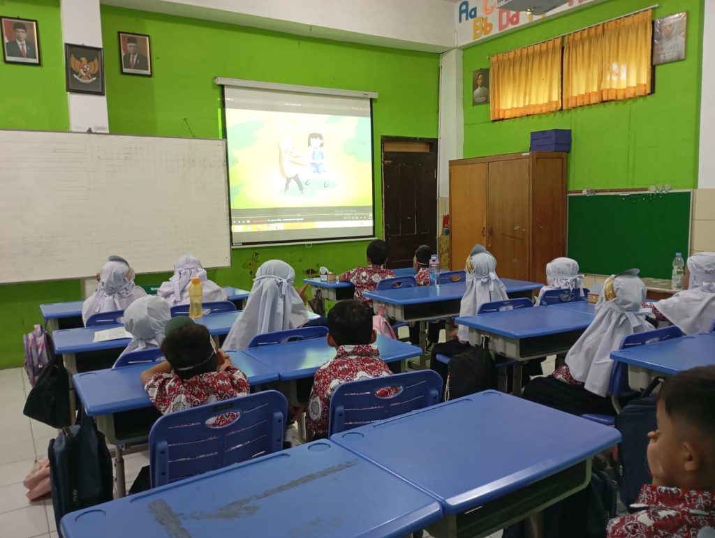 SD Muh Palur siswa nobar