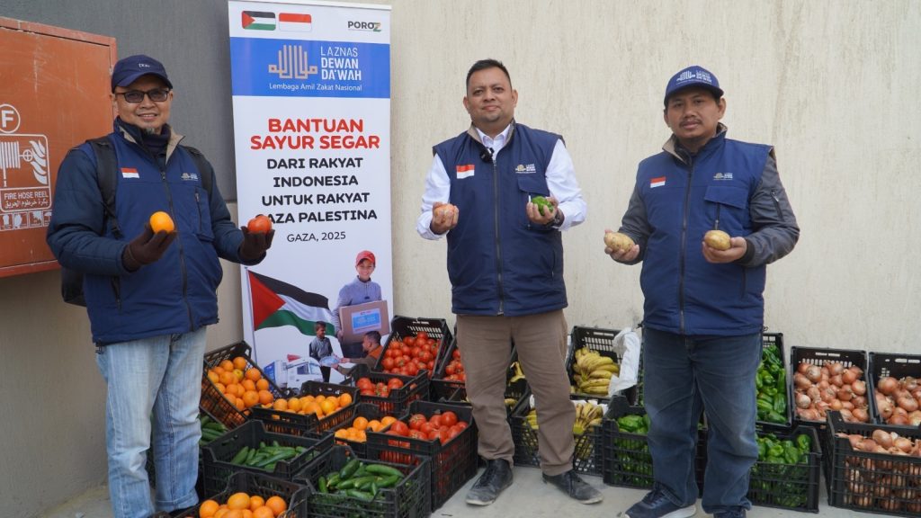 dewan dakwah bantu sayur gaza