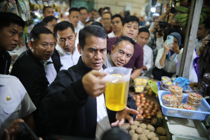 Mentan di Pasar Gede Solo