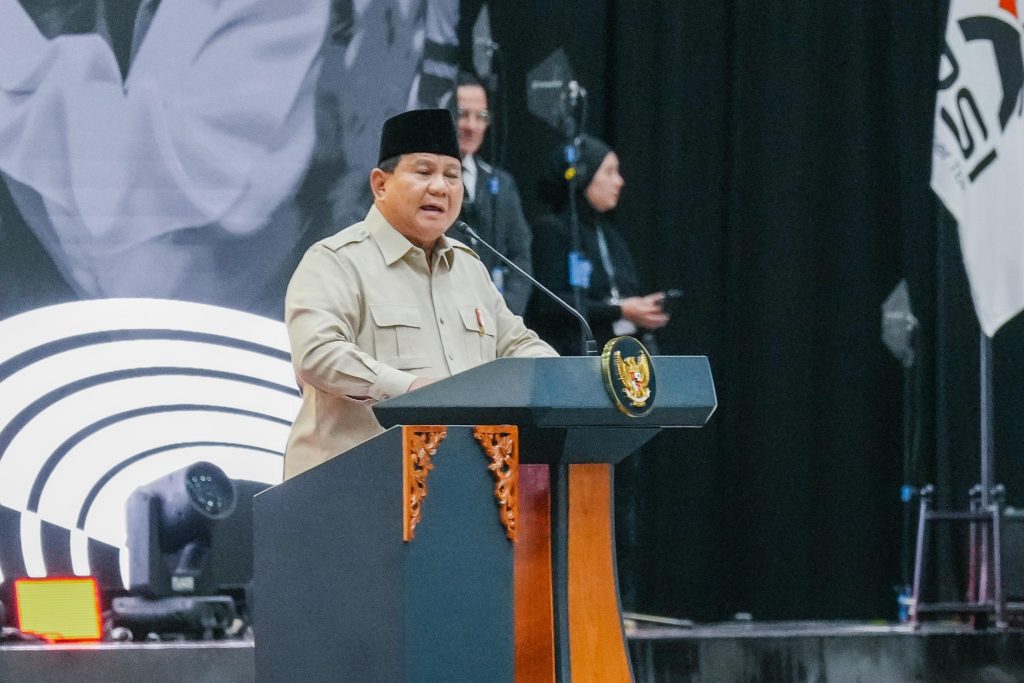 Presiden Prabowo di Konggres PSI